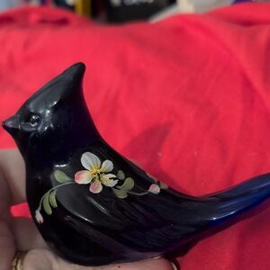 Fenton Blue Jay, Painted Glass
